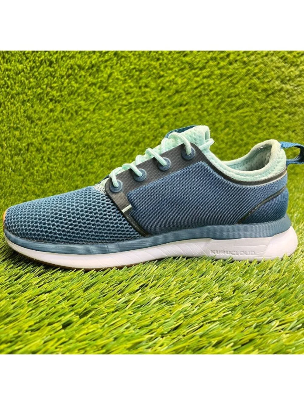 Kuru Atom Womens Size 5.5 Blue White Athletic Running Walking Shoes Sneakers